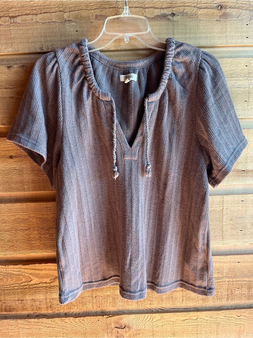 MADEWELL - Knit Peasant Top